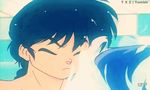  1boy 1girl animated animated_gif bath bathroom bouncing_breasts breasts eye_contact indoors long_hair looking_at_another lowres mixed_bathing nipples nude open_mouth ranma_1/2 saotome_ranma shampoo_(ranma_1/2) smile wet 