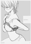  bra lunatic_joker monochrome pantsu tsukigami_luna 