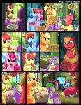  apple_bloom_(mlp) applejack_(mlp) big_macintosh_(mlp) blonde_hair blue_fur blush comic cowboy_hat cub cutie_mark dialog dragon english_text equine female feral freckles friendship_is_magic fur green_eyes group hair hat horse kitsune_youkai mammal multi-colored_hair my_little_pony old pegasus pink_fur pink_hair pinkie_pie_(mlp) pony purple_eyes rainbow_dash_(mlp) rainbow_hair scalie spike_(mlp) text wings yoke young 