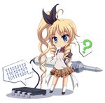  ? asymmetrical_hair bad_id bad_pixiv_id binary blonde_hair blue_eyes blush bow chibi computer_chip drill_hair long_hair lowres original shira-nyoro side_ponytail simple_background skirt soldering_iron solo twin_drills twintails white_background 