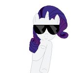  alpha_channel animated equine eyewear female friendship_is_magic fur glasses hair horn horse low_res mammal my_little_pony plain_background pony purple_hair rarity_(mlp) snoop_dogg solo sunglasses tomdantherock transparent_background unicorn white_fur 