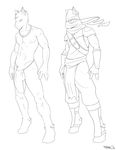  armor balls belt biceps big_penis bulge clothed clothing equine flaccid fur gloves headdress hooves horse loincloth male mammal muscles necklace nipples pants pbrown pecs penis pose shirt sketch solo standing topless underwear 