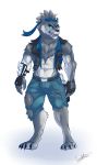  2018 anthro canine clothed clothing digital_media_(artwork) dire_(fortnite) fortnite fur hi_res male mammal solo tora_(artist) were werewolf 