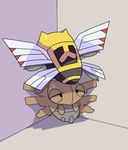  cicada_block insect kanmuryou lowres ninjask no_humans pokemon pun shedinja sweatdrop 