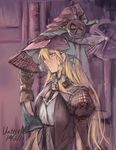  bad_id bad_pixiv_id blonde_hair braid dated fancybetty gloves hat kirisame_marisa long_hair profile single_braid solo touhou upper_body yellow_eyes 