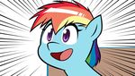  chevistian female friendship_is_magic hair hotdiggedydemon mammal multi-colored_hair my_little_pony pegasus purple_eyes rainbow_dash_(mlp) rainbow_hair solo swag.mov wings 