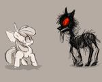  bone cub equine eye_contact fear female feral fonne friendship_is_magic horse mammal my_little_pony pony story_of_the_blanks undead young zombie zombie_pony 