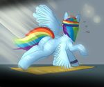  butt equine fatalfox female feral friendship_is_magic horse mammal my_little_pony nude pegasus pussy rainbow_dash_(mlp) solo wings 