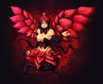  bad_id bad_tumblr_id black_rose_dragon breasts cleavage dragon duel_monster hair_ornament large_breasts navel personification ponibutts red_eyes red_hair skirt smile solo wings yuu-gi-ou yuu-gi-ou_5d's 