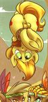  anus atryl balls bdsm bondage bound bovine braeburn_(mlp) buffalo butt cutie_mark equine female feral friendship_is_magic hooves horse male mammal my_little_pony nude pony upside_down 