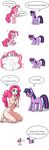  2013 ? apzzang blue_eyes comic cutie_mark dialog english_text equine eyes_closed female feral friendship_is_magic fur hair horn horse human humanized mammal multi-colored_hair my_little_pony nude open_mouth pink_fur pink_hair pinkie_pie_(mlp) plain_background pony purple_eyes purple_fur purple_hair suggestive text transformation twilight_sparkle_(mlp) unicorn white_background 