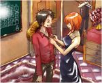  1girl 2boys collared_shirt formal monkey_d_luffy multiple_boys nami nami_(one_piece) one_piece one_piece:_strong_world red_shirt roronoa_zoro shirt 