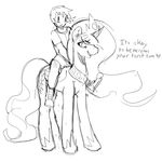  duo equine female feral friendship_is_magic horn horse human mammal mewball monochrome my_little_pony pony princess princess_celestia_(mlp) riding royalty winged_unicorn wings 