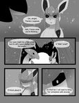  eeveelution english_text female freeze greyscale male monochrome nintendo pok&#233;mon pok&eacute;mon snow tderek99 text video_games 