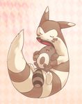  furret hug hug_from_behind no_humans pokemon sentret 