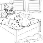  equine female feral friendship_is_magic horn horse lyra_(mlp) lyra_heartstrings_(mlp) mammal mewball monochrome my_little_pony pony solo suggestive sultry_pose unicorn 