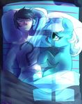  black_hair duo equine female feral friendship_is_magic green_eyes hair horn horse human lyra_(mlp) lyra_heartstrings_(mlp) male mammal mewball multi-colored_hair my_little_pony pony sleeping unicorn 