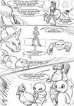  avian black_and_white brock charmander clothed clothing comic dialog english_text eyewear female geodude glasses human hybrid insect kakuna mammal monochrome nintendo onix pidgey pok&#233;mon pok&eacute;mon reptile rodent s&#039;zira s'zira s-nina scalie squirrel text video_games 