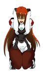  asahikawa closed_eyes crying elhaym_van_houten legs long_hair open_mouth pantyhose red_hair solo tears thick_thighs thighs xenogears 