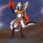  dantalian_letrou female fire sergal wings 