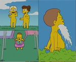  babies cloud female grass nude public the_simpsons 