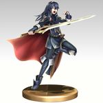  bad_id bad_pixiv_id blue_eyes blue_hair falchion_(fire_emblem) fire_emblem fire_emblem:_kakusei full_body gonzarez long_hair lucina open_mouth solo spoilers super_smash_bros. sword tiara trophy weapon 