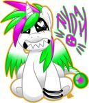  alpha_channel cute demon equine hair hangryhangryhippo horn male mammal my_little_pony original_character plain_background rydah_hazard rydah_hazard_(character) signature sitting solo transparent_background two_tone_hair winged_unicorn wings 