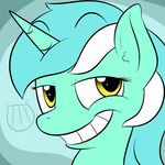  animated equine eyebrows female feral friendship_is_magic fur green_fur hair horn horse lamiaaaa looking_at_viewer lyra_(mlp) lyra_heartstrings_(mlp) mammal my_little_pony plain_background pony smile two_tone_hair unicorn 