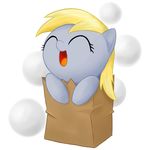  bag blonde_hair blue_skin chibi cute derpy derpy_hooves_(mlp) digital_media_(art) ditzy ditzy_hooves equine eyelashes eyes_closed female feral friendship_is_magic front_view hair happy headshot_portrait horse mammal my_little_pony open_mouth open_smile paper_bag pattern_background plain_background polka_dots_background pony portrait simple_background smile solo stardustxiii white_background young 