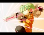  bad_id bad_pixiv_id cr72 fei_rune fingerless_gloves gloves green_eyes green_hair gun inazuma_eleven_(series) inazuma_eleven_go inazuma_eleven_go_chrono_stone letterboxed male_focus solo weapon 