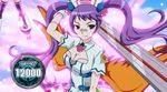 angel_feather angel_feathers cardfight!!_vanguard crimson_mind_baruch gloves hat heart looking_at_viewer lowres nurse nurse_cap purple_eyes purple_hair thermometer twintails wings 