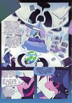  2013 anthro anthrofied bed blue_hair book clothing comic dialog duo english_text equine female flanks friendship_is_magic hair horn horse mammal multi-colored_hair my_little_pony pony princess_luna_(mlp) purple_eyes text twilight_sparkle_(mlp) unicorn winged_unicorn wings 