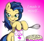  batter big_breasts breasts cake equine female feral food freckles friendship_is_magic green_eyes hair horse mammal milky_way_(character) my_little_pony p.chronos pony solo teats tongue tongue_out two_tone_hair 