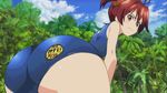  animated animated_gif ass ass_poke black_hair explosion futaba_aoi_(vividred_operation) huge_ass isshiki_akane lowres one-piece_swimsuit poking red_hair saegusa_wakaba shinomiya_himawari swimsuit vividred_operation 