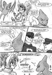  black_and_white canine charmeleon clothing comic dialog english_text eyewear female feral glasses greyscale hat hybrid male mammal monochrome nintendo pok&#233;mon pok&eacute;mon ponytail rodent s&#039;zira s'zira s-nina squirrel team_rocket text video_games wolf zubat 