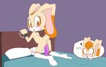  anthro anus bdsm bed blush brown_eyes caught cream_the_rabbit dildo edit female hearlesssoul insertion kneeling lagomorph mammal masturbation nude penetration plain_background pussy rabbit sega sex_toy solo sonic_(series) vaginal vaginal_insertion vaginal_penetration vanilla_the_rabbit young 