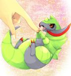  claws cute dragon haxorus human male nintendo open_mouth pok&eacute;mon red_eyes video_games 