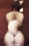  ambiguous_gender butt canine collar dog girly husky looking_back metz teasing thong 