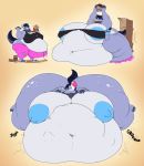  belly big_breasts breasts dawmino female growth huge_breasts overweight unknown_species vore weight_gain 