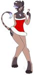  alpha_channel art breasts candy_cane christmas cleavage clothed clothing feline female holidays lion looking_away mammal old original_character plain_background smile solo the-crazy-and-insane um 