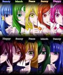  absurdres aoki_reika bad_end_beauty bad_end_happy bad_end_march bad_end_peace bad_end_precure bad_end_sunny blonde_hair blue_eyes blue_hair bodysuit character_name choker cure_beauty cure_happy cure_march cure_peace cure_sunny green_choker green_eyes green_hair highres hino_akane_(smile_precure!) hoshizora_miyuki kise_yayoi long_hair magical_girl midorikawa_nao multiple_girls nishi_koutarou orange_choker orange_hair out_of_frame pink_choker pink_eyes pink_hair precure rainbow_order red_eyes short_hair smile smile_precure! tiara yellow_eyes 