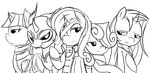  equine female feral friendship_is_magic group horn horse mammal my_little_pony pony ppdraw rarity_(mlp) sweetie_belle_(mlp) trixie trixie_(mlp) twilight_sparkle_(mlp) unicorn 
