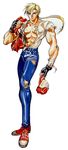  abs blonde_hair cap denim fatal_fury illustration jeans king_of_fighters male male_focus oobari_masami pants terry_bogard 