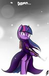  cutie_mark equine female friendship_is_magic gun horse looking_at_viewer mammal my_little_pony pony ppdraw ranged_weapon snow solo twilight_sparkle_(mlp) weapon 