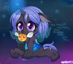  changeling crying cute female feral friendship_is_magic hair horn my_little_pony original_character parasprite_(mlp) plushie purple_eyes queen_chrysalis_(mlp) solo vanille913 wings young 