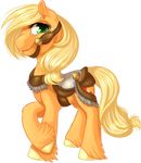  alpha_channel applejack_(mlp) blonde_hair bridle cutie_mark equine female feral freckles friendship_is_magic green_eyes hair horse kittehkatbar mammal my_little_pony plain_background pony solo transparent_background 