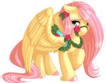  alpha_channel blue_eyes bridle equine female feral fluttershy_(mlp) friendship_is_magic fur hair horse kittehkatbar mammal my_little_pony pegasus pink_hair plain_background pony solo transparent_background wings yellow_fur 