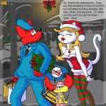 canine cassandra_cat cat christmas christmas_outfit commando feline female fox hentai_boy holidays male mammal max_mouse mouse rodent slylock_fox slylock_fox_&amp;_comics_for_kids 