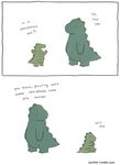  christmas cub dinosaur english_text father holidays humor liz_climo male parent scalie son text young 