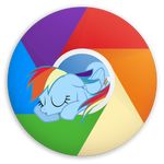  alpha_channel dynadrag equine eyes_closed female feral friendship_is_magic google_chrome hair horse mammal multi-colored_hair my_little_pony pegasus plain_background pony rainbow_dash_(mlp) rainbow_hair sleeping solo transparent_background wings 